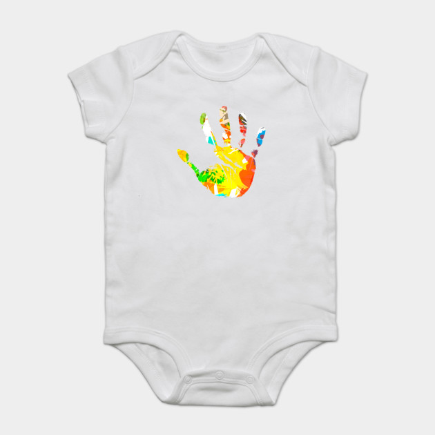 Abstract Hand Palm Print Design
